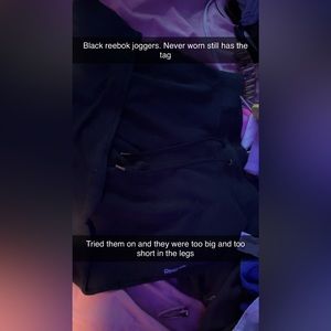 Black joggers